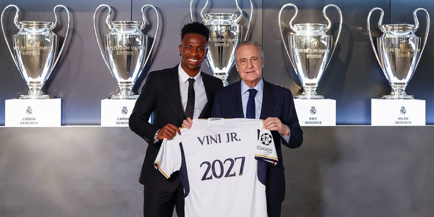 Vinicius Jnr extends his contract with Real Madrid