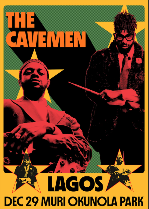 Cavemen Tour Date in Lagos Banner
