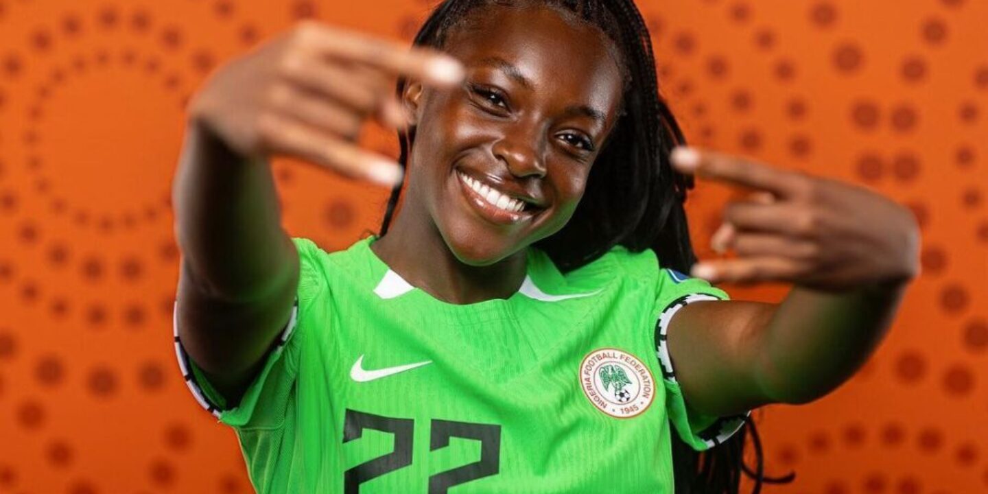 Super Falcons star Michelle Alozie gives back to the community in Surulere