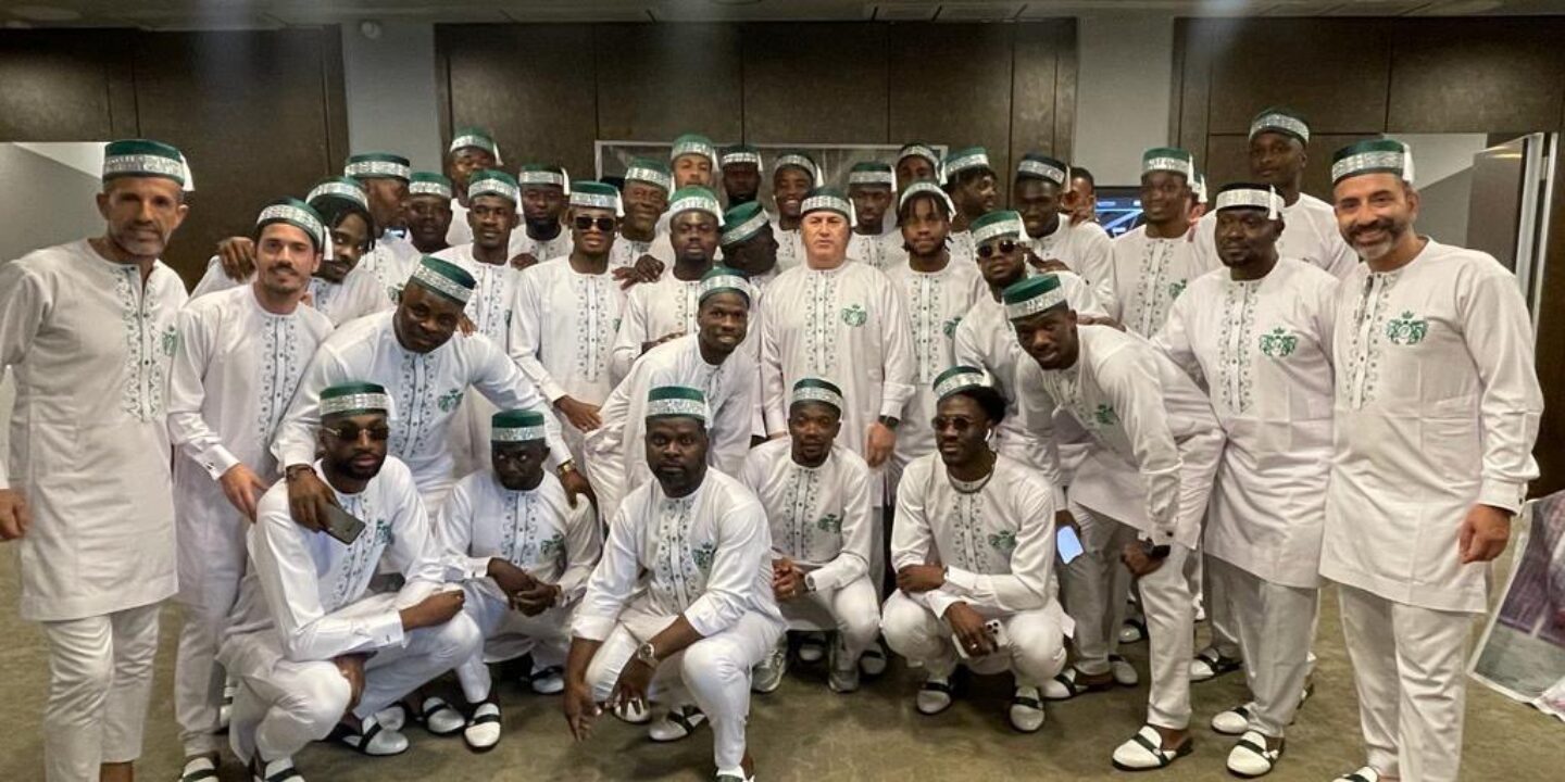 Super Eagles arrive in Ivory Coast for AFCON 2023 in fine style