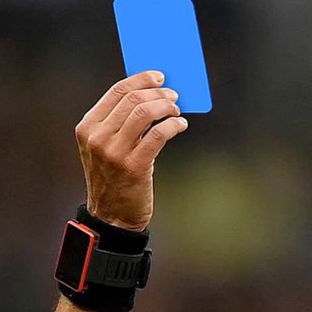 Blue Cards to be Introduced in Football