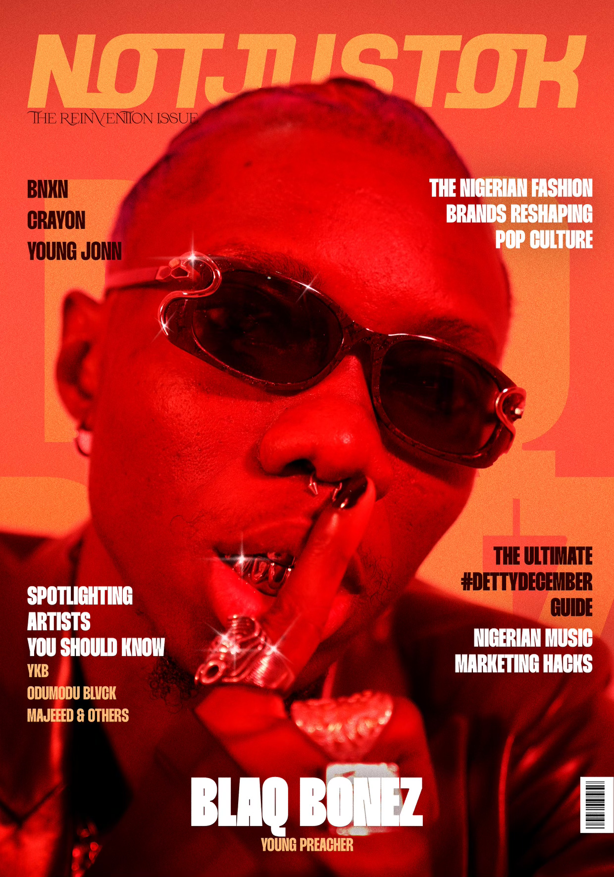 Blaqbonez cover of Reinvention issue