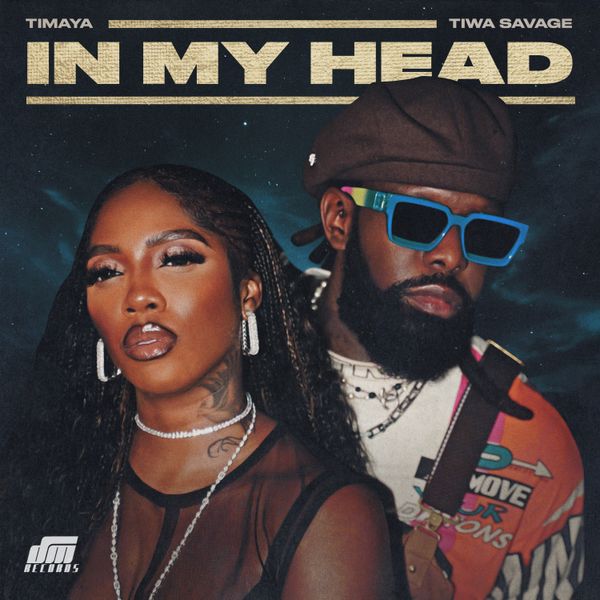 Tiwa Savage and Timaya on the cover art for In My Head 
