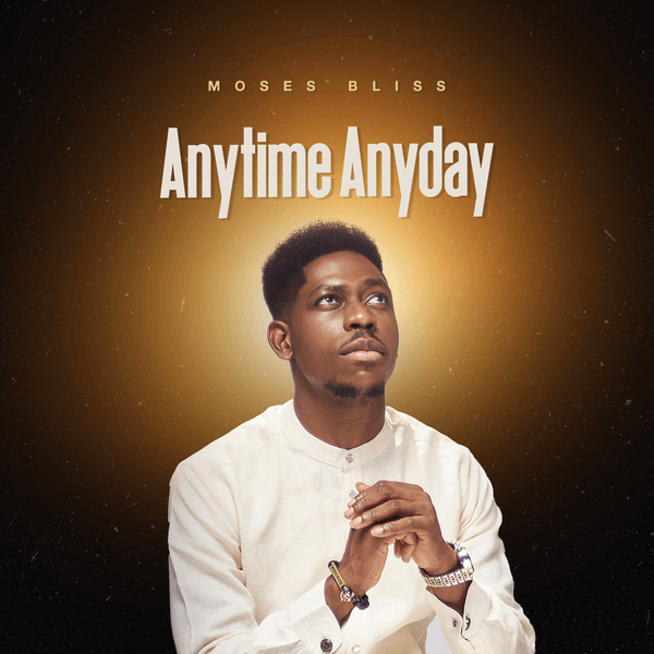 Moses Bliss on the cover art for Anytime Anyday