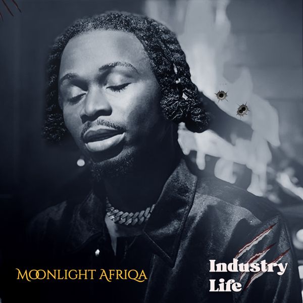 Artist Moonlight Afriqa on the cover of his Industry Life song