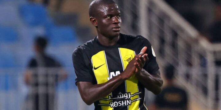 N'Golo Kante in Al-Ittihad jersey ( West Ham)