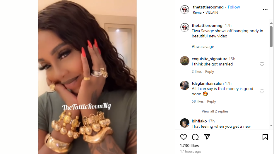 Tiwa Savage getting married 