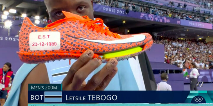 Lestile Tobogo ( Botswana) 200 meters Paris 2024 Olympics