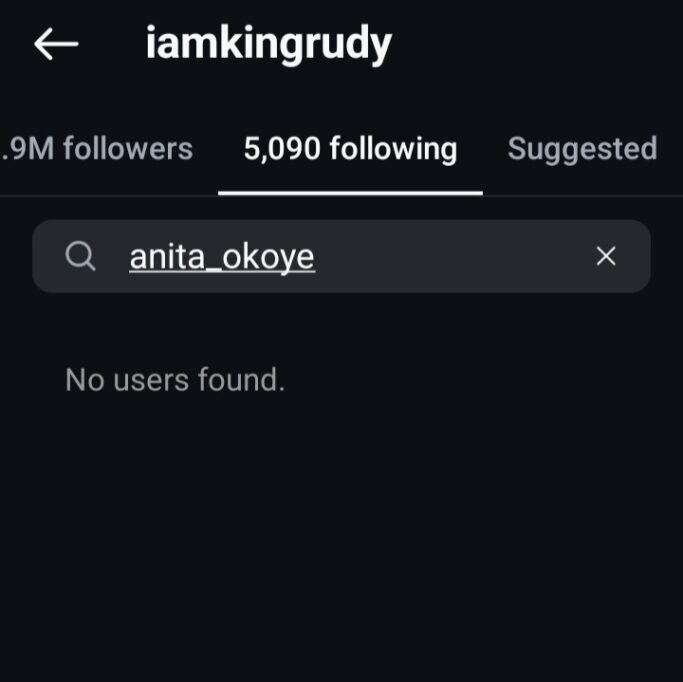 Paul Okoye and Anita unfollow eachother on Instagram