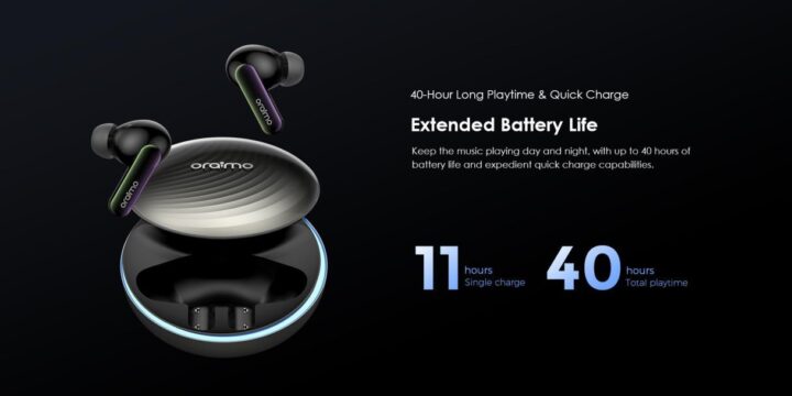 oraimo SpaceBuds Extended Life battery Banner