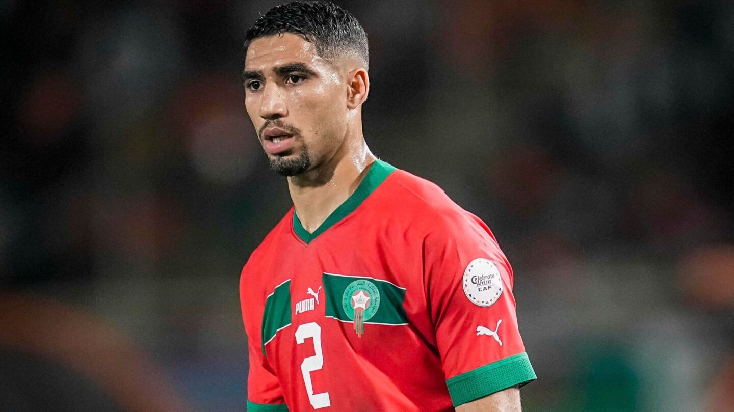 Achraf Hakimi at the AFCON 2023