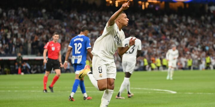 Kylian Mbappe goal celebration