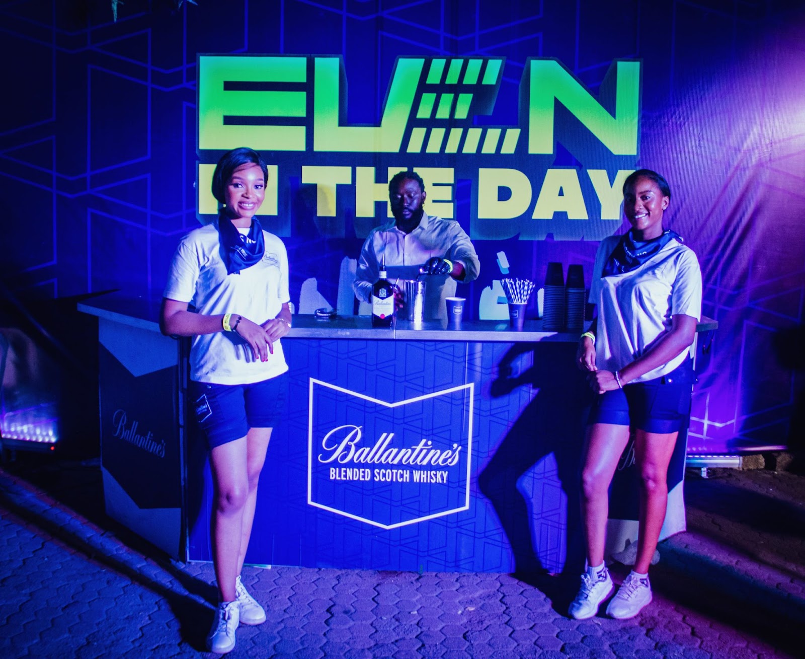 Ballantine's blended Scotch whisky  Stand at the event