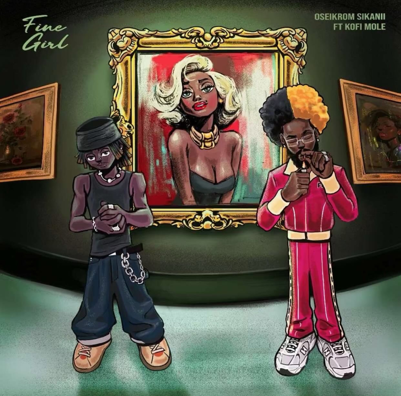 Cover art for Fine Girl by Oseikrom Sikanii featuring Kofi Mole