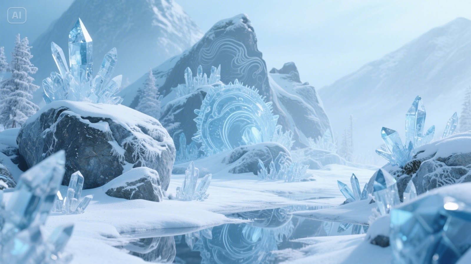 Musical mountains Made with Dreamina AI generator