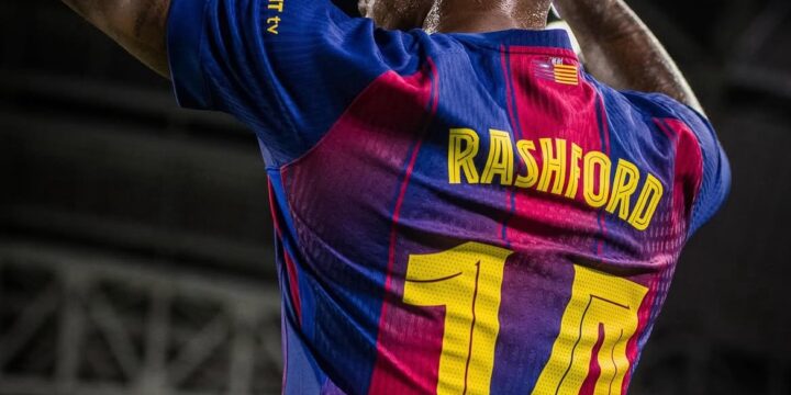 Rashford playing for Barcelona