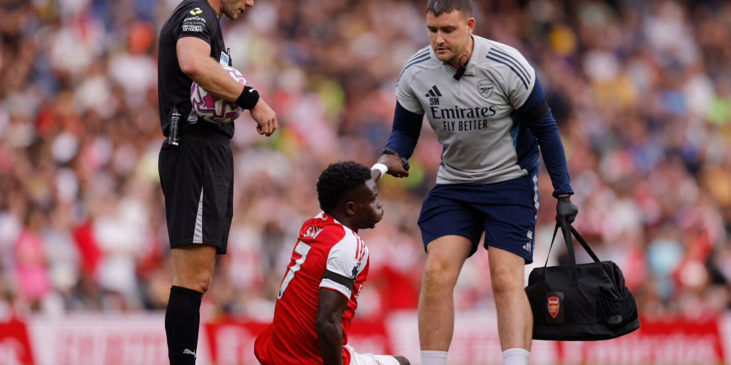 What is the update on Bukayo Saka's injury?