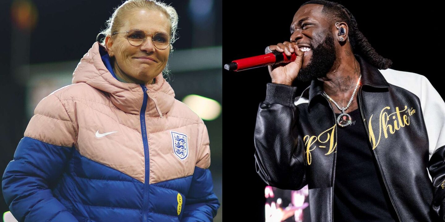 Burna Boy responds after Sarina Wiegman says she’d love to dance with him