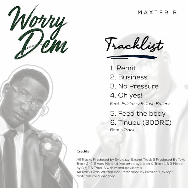 Maxter B Drops His Powerful New Project 'Worry Dem'