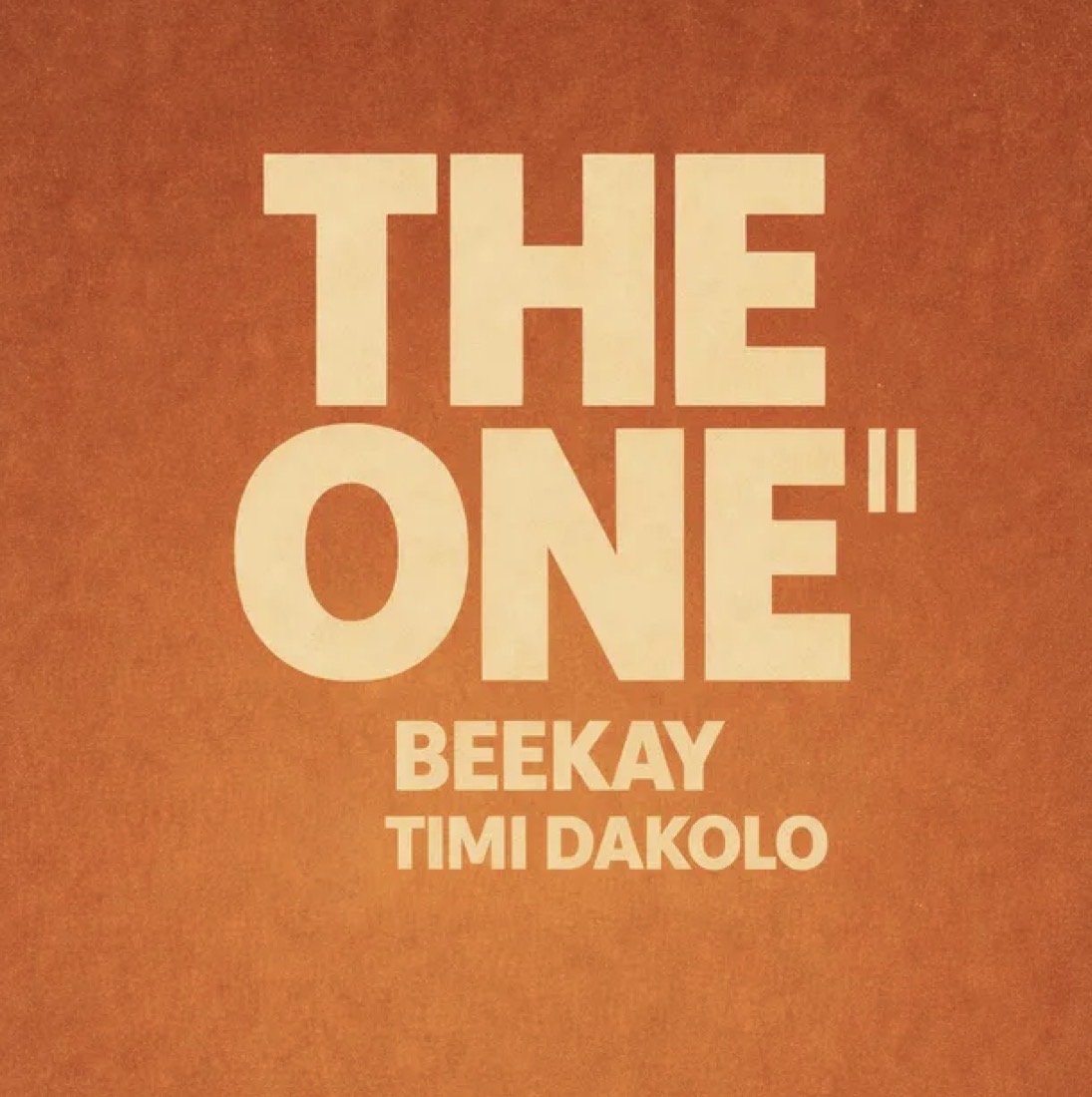 Cover art for The One II by Beekay featuring Timi Dakolo