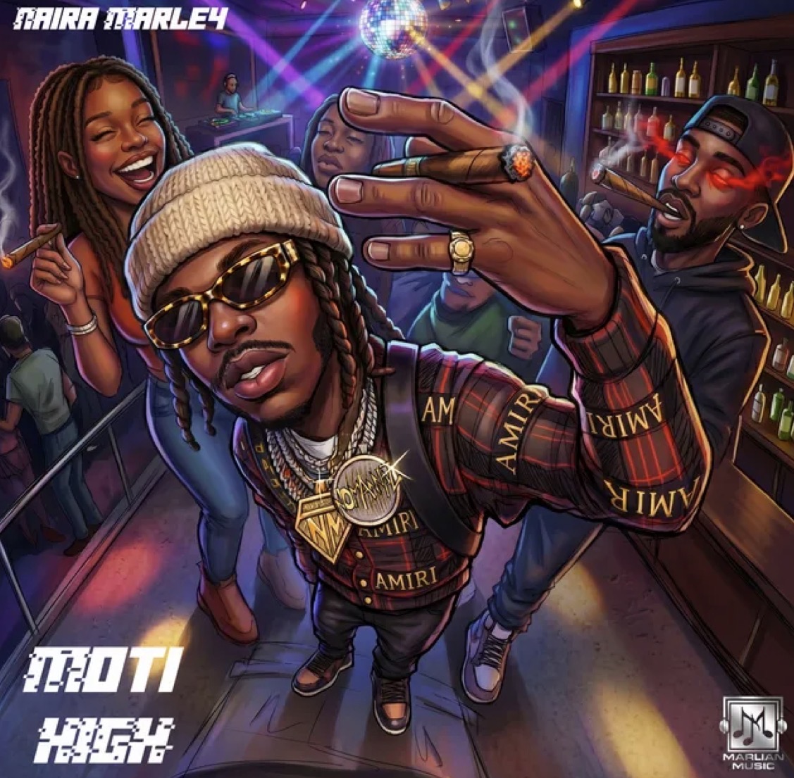 Cover art for Moti High by Naira Marley