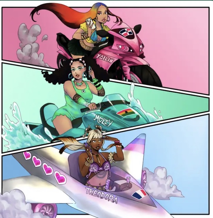 Cover art for Jetski (FRIKI) Lyrics by MOLIY Ft Yailin la Mas Viral & Theodora