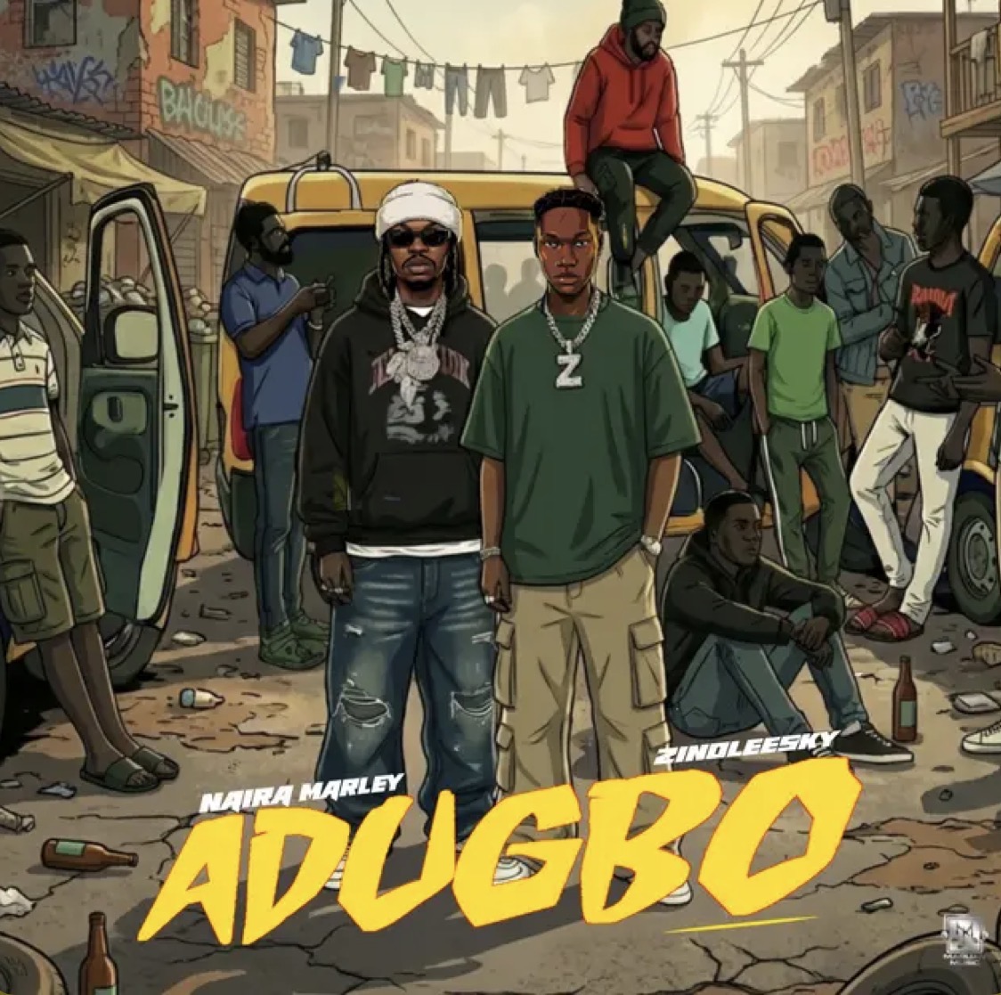 Cover art for Adugbo lyrics by Naira Marley and Zinoleesky
