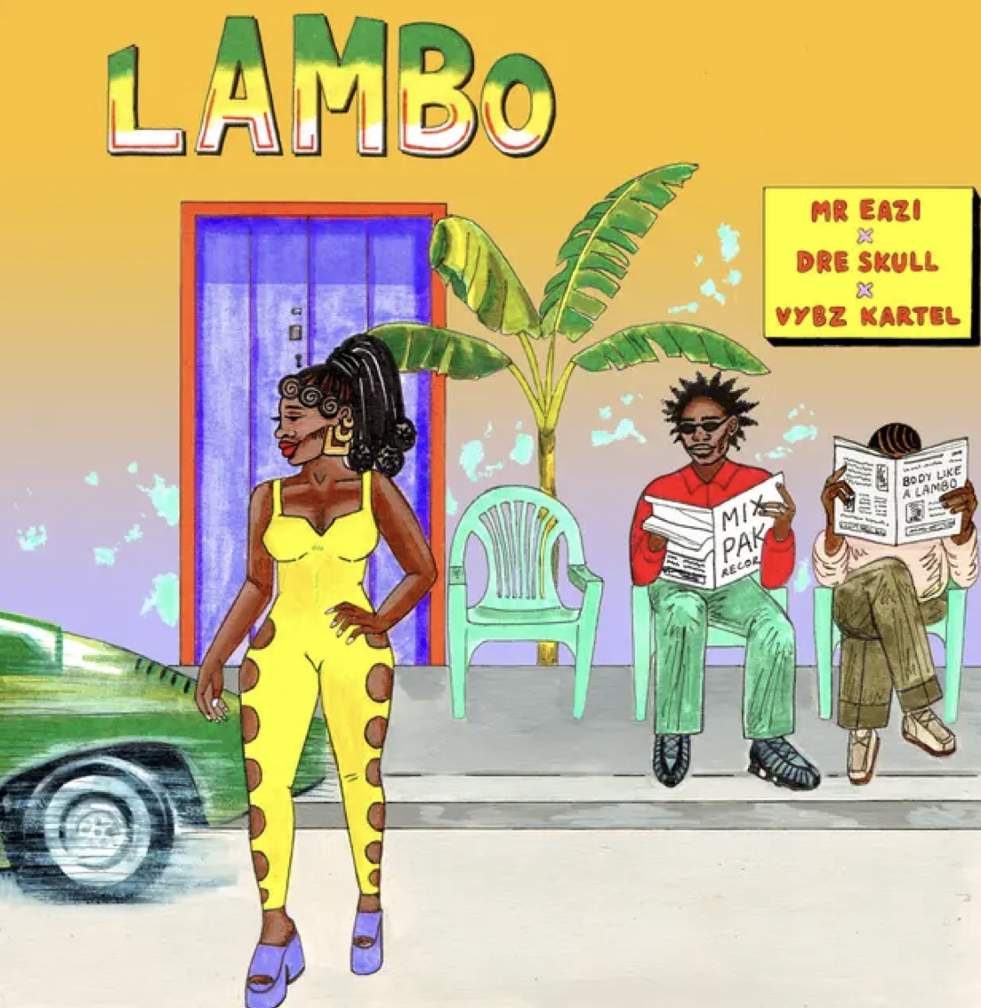 Lambo lyrics Mr Eazi Dre Skull Vybz Kartel
