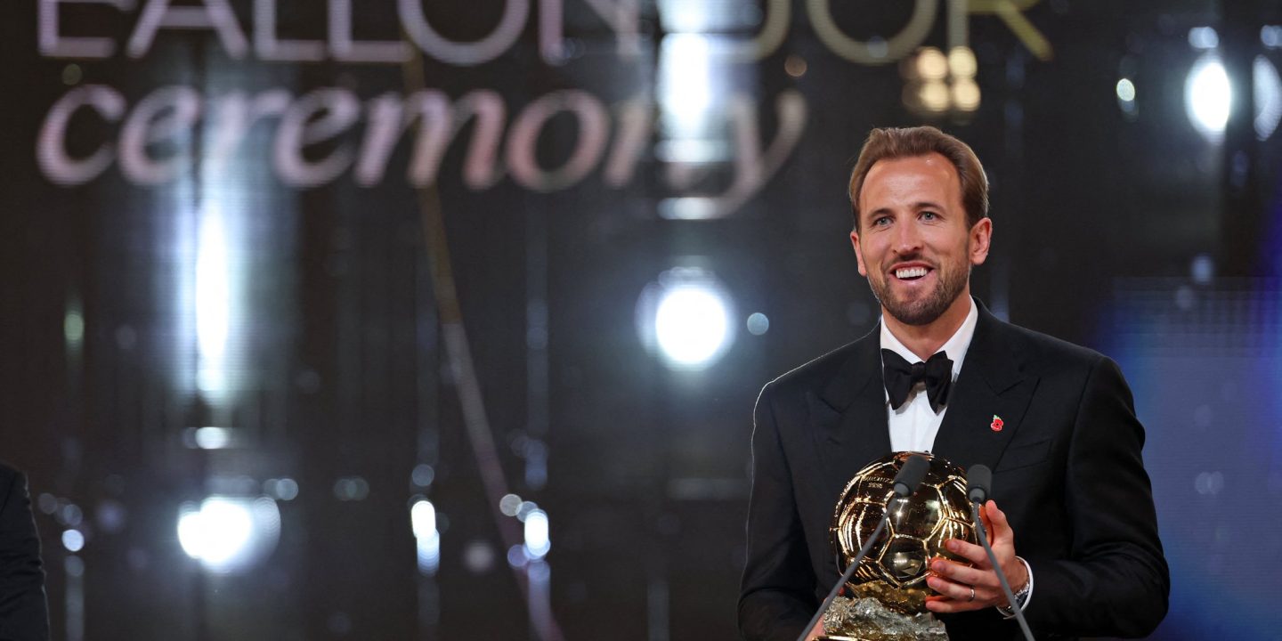 Harry Kane wins the 2026 Ballon d'Or award